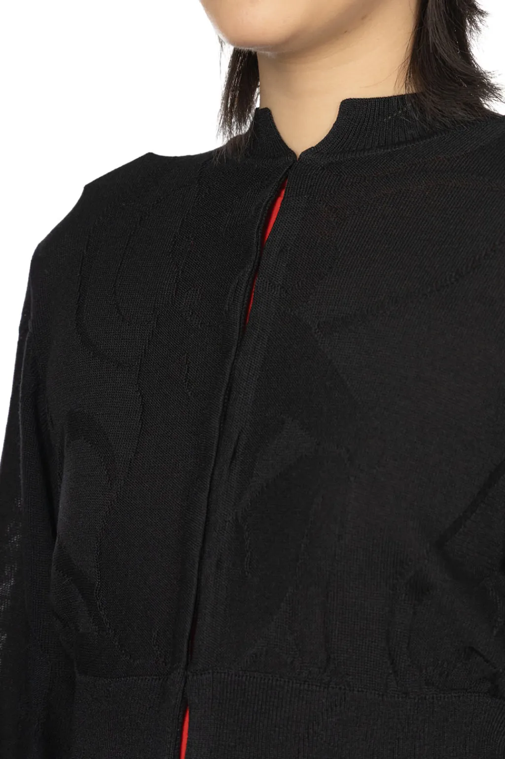 Fashion Mame Kurogouchi Knitted Cardigan - Black