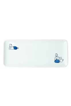 Online Mino Pottery KYU-JITSU Rectangle Plate - Samurai