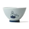 Outlet Mino Pottery KYU-JITSU Rice Bowl - Samurai