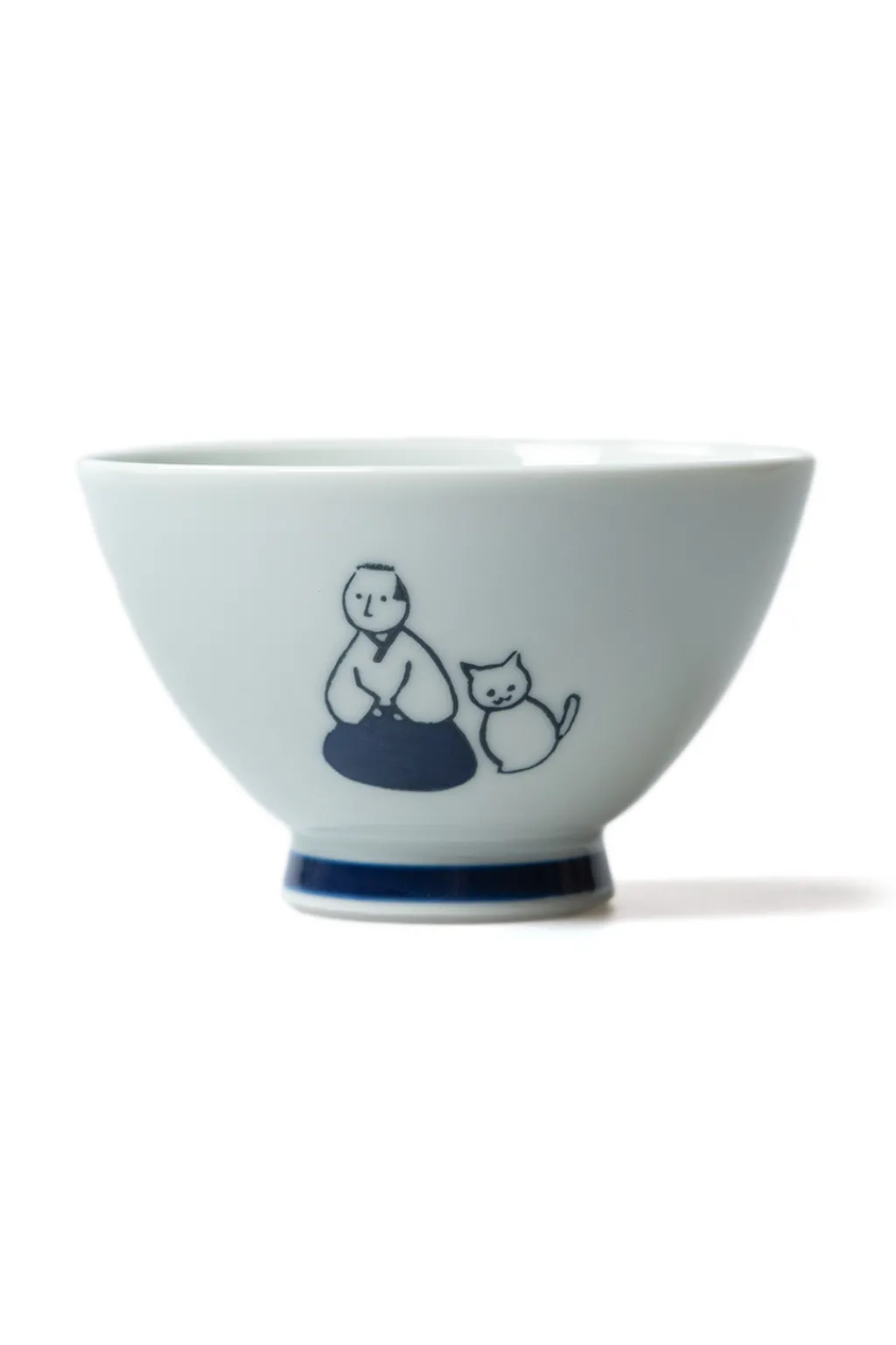 Outlet Mino Pottery KYU-JITSU Rice Bowl - Samurai