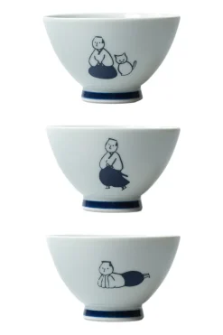 Outlet Mino Pottery KYU-JITSU Rice Bowl - Samurai