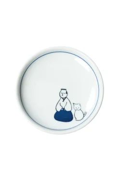 Clearance Mino Pottery KYU-JITSU Small Plate - Samurai