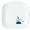 Discount Mino Pottery KYU-JITSU Square Plate - Samurai