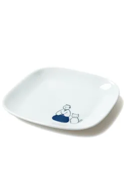 Discount Mino Pottery KYU-JITSU Square Plate - Samurai