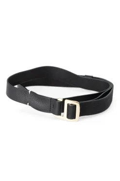 Outlet MUL PLA Leather Belt - Black