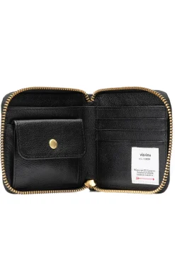 New Visvim Leather BI-Fold KNGR - Black