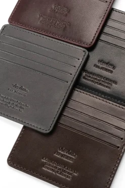 Outlet Visvim Leather Card Case - 4 Color Choices