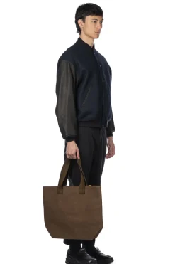 Fashion Kaptain Sunshine Leather Sleeve Award Jacket - Top Navy
