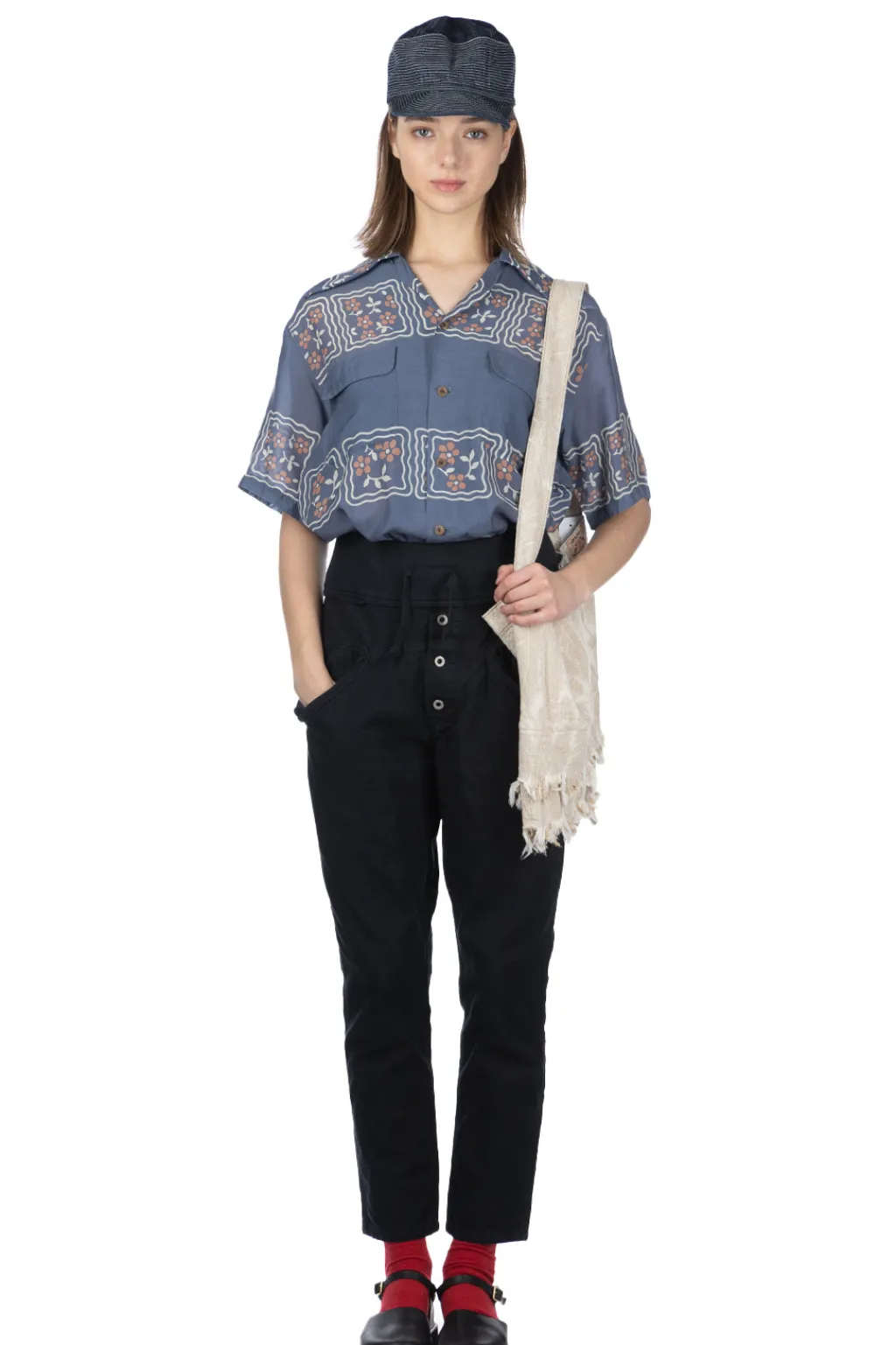 Discount Kapital Light Canvas Sarouel Nouvelle Pants -Black