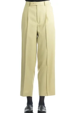 Discount AURALEE LIGHT WOOL MAX GABARDINE SLACKS - Light KHAKI