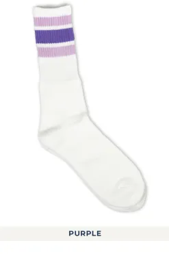 Outlet Anonymous Ism 3 Line Crew Socks in 4 Color Choices