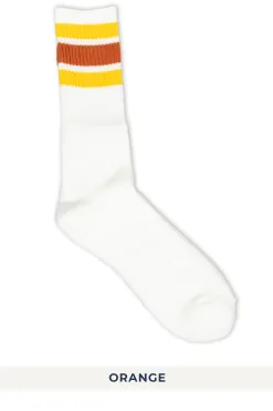 Outlet Anonymous Ism 3 Line Crew Socks in 4 Color Choices