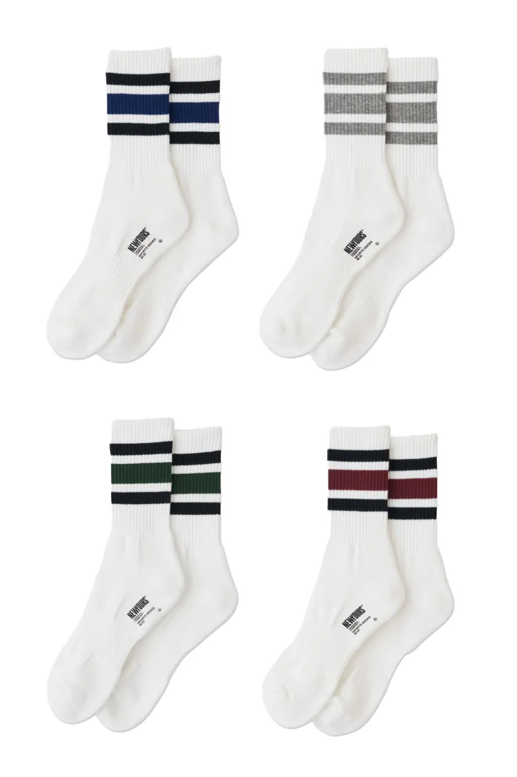 Sale SOFTHYPHEN Line Socks - 4 Colors