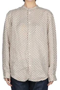 Sale Kapital Linen CHIMA-MON Stand Collar Shirt
