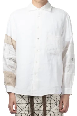Best Kapital Linen Drawn Work Hippie Sleeve Shirt