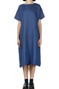 Outlet Nachukara Linen Dress - Blue