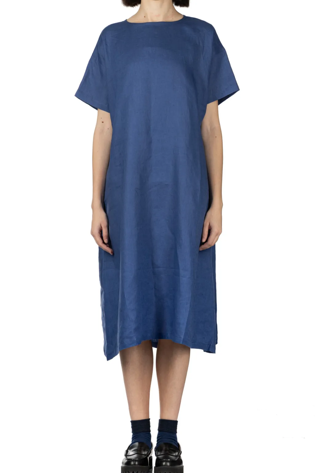 Outlet Nachukara Linen Dress - Blue