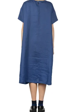 Outlet Nachukara Linen Dress - Blue