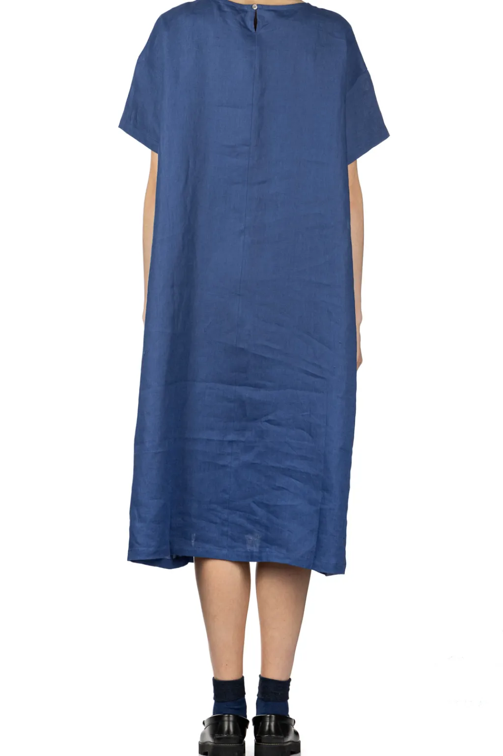 Outlet Nachukara Linen Dress - Blue