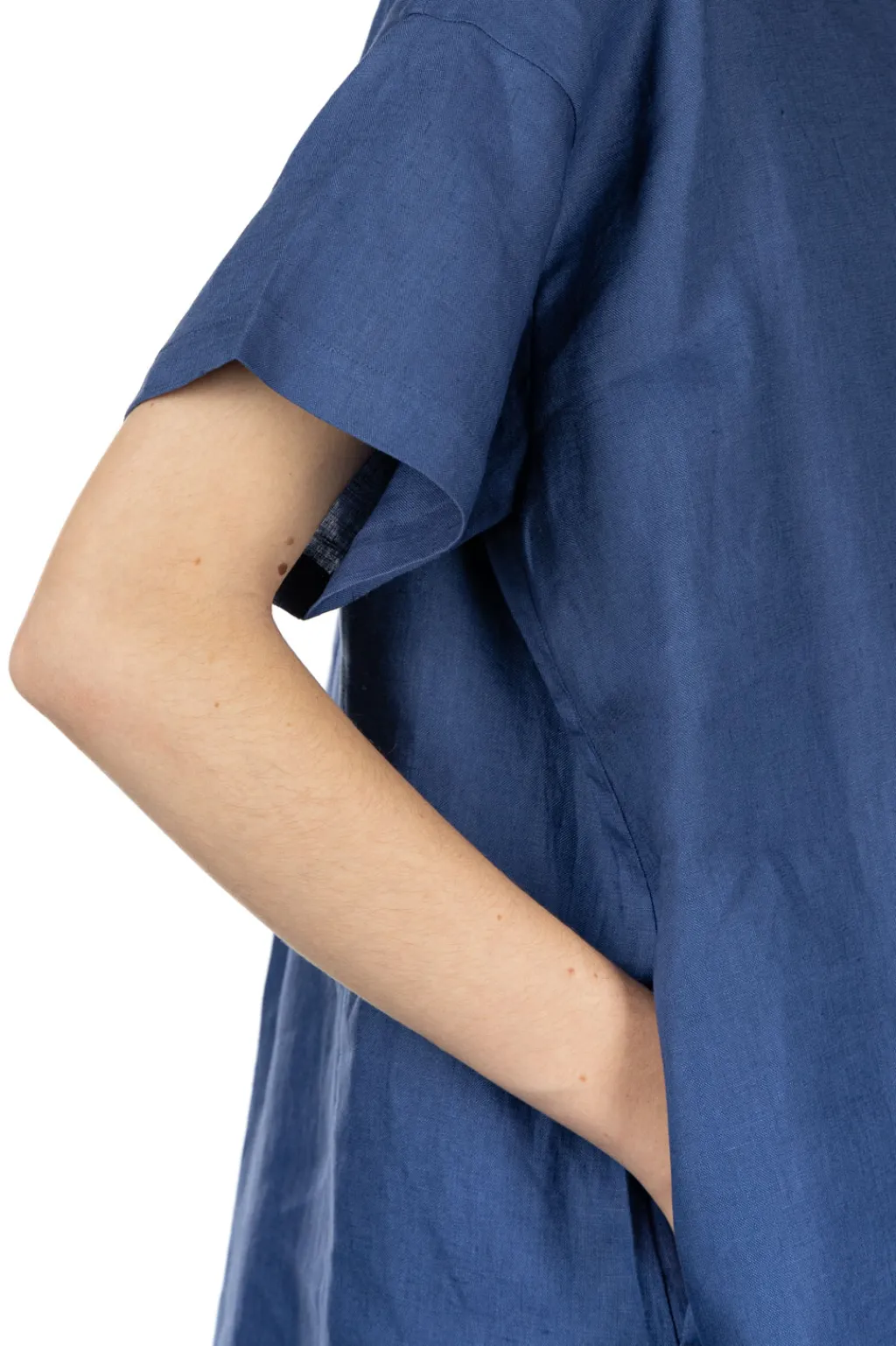 Outlet Nachukara Linen Dress - Blue