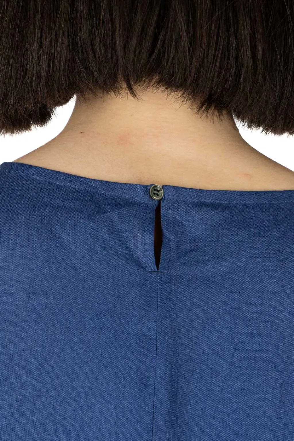 Outlet Nachukara Linen Dress - Blue