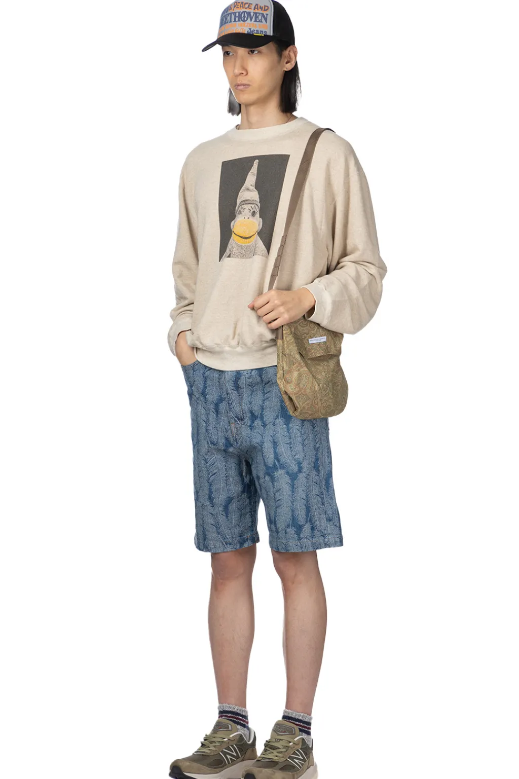 Discount Kapital Linen Gauze SWT Knit Crew SWT (CHIROSAKU) - Natural
