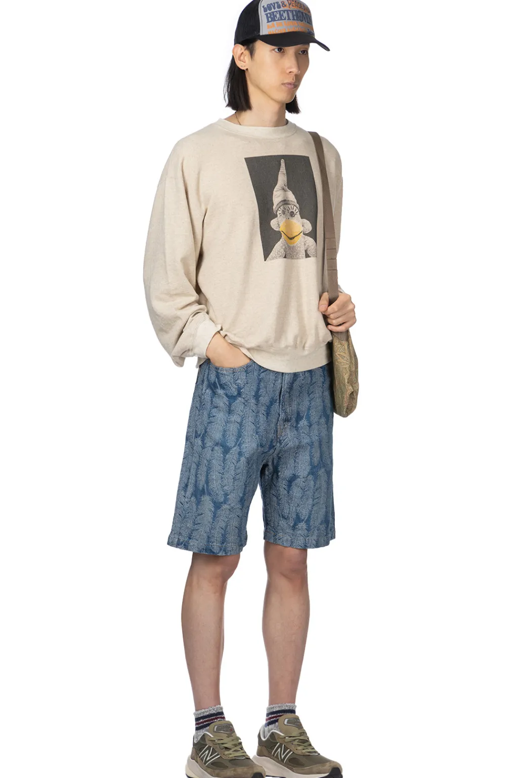 Discount Kapital Linen Gauze SWT Knit Crew SWT (CHIROSAKU) - Natural