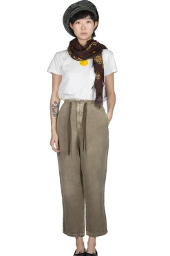 Sale Kapital Linen Heavy Canvas EASY Pants - Grey