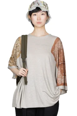 Outlet Kapital Linen Jersey Bandana HUGE-T (Botanical) - L. Brown