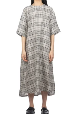 Clearance Nofl Linen Long Dress - Natural