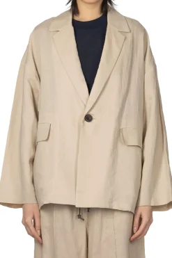 Discount Manon Linen Mix Spindle Over Jacket - Beige
