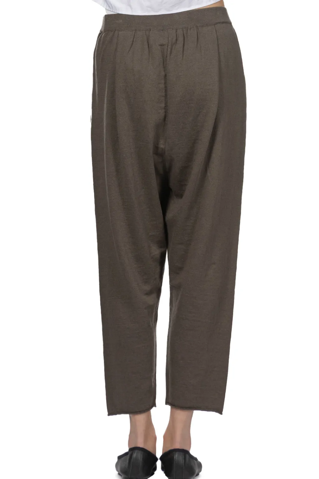 Best Evam Eva Linen Pants - Stone Grey