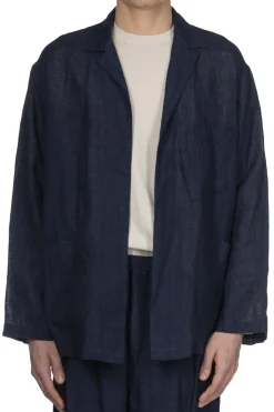 Hot YLEVE Linen Poplin Jacket - Navy