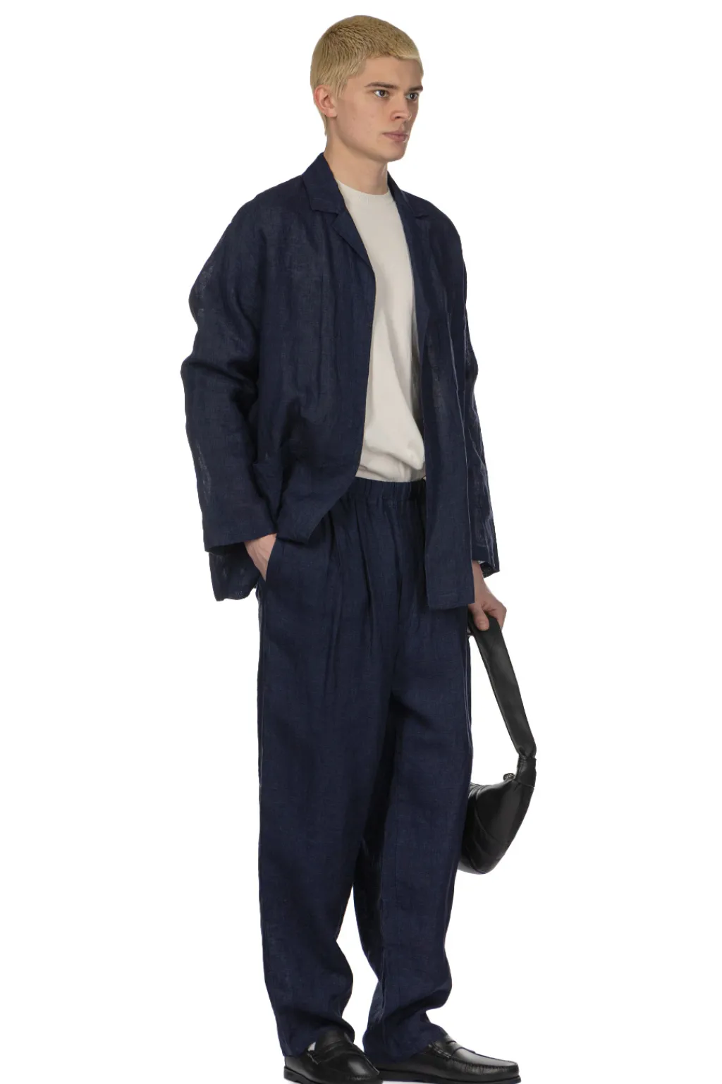 Hot YLEVE Linen Poplin Jacket - Navy