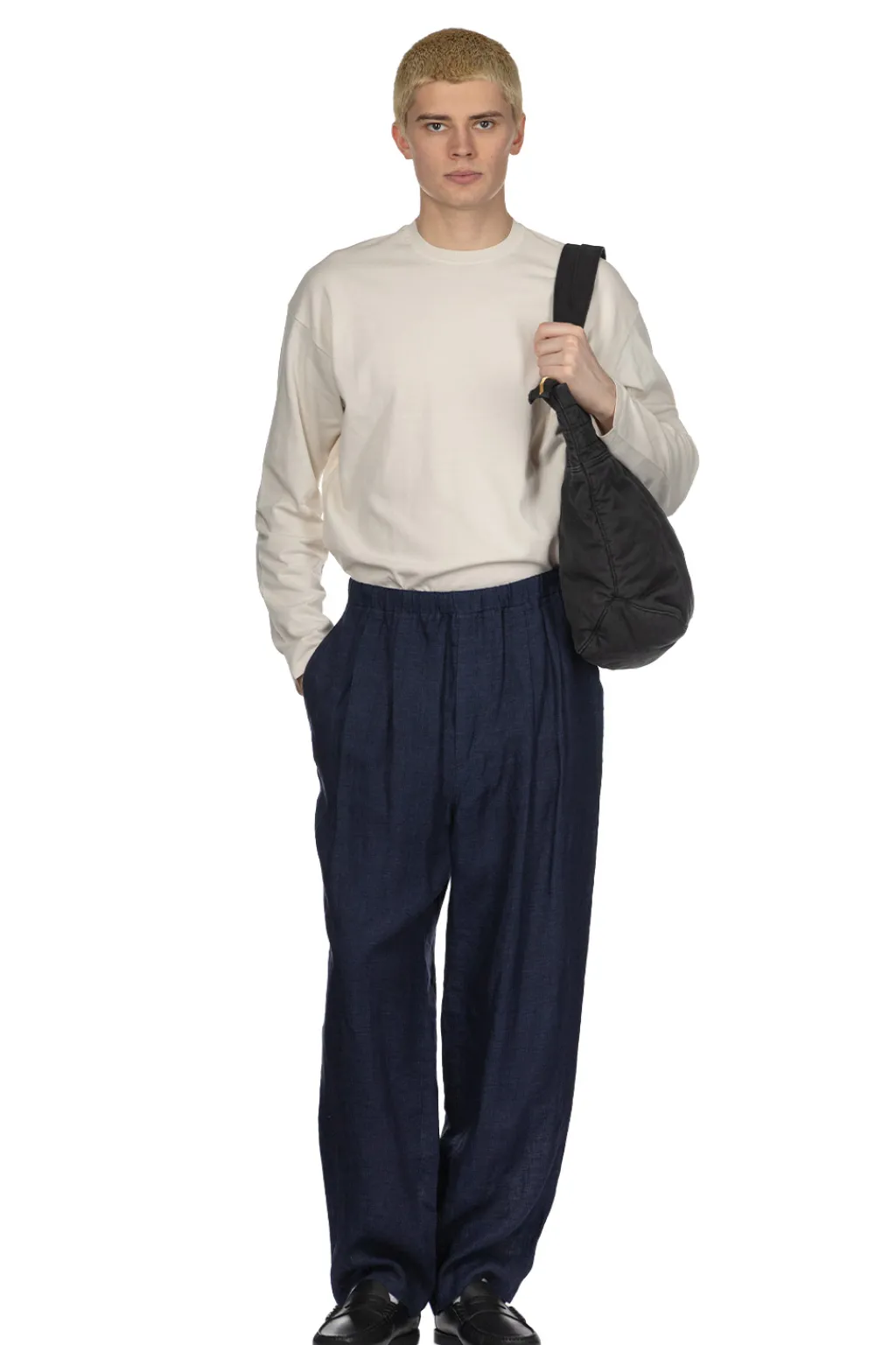 Hot YLEVE Linen Poplin Twill - Navy