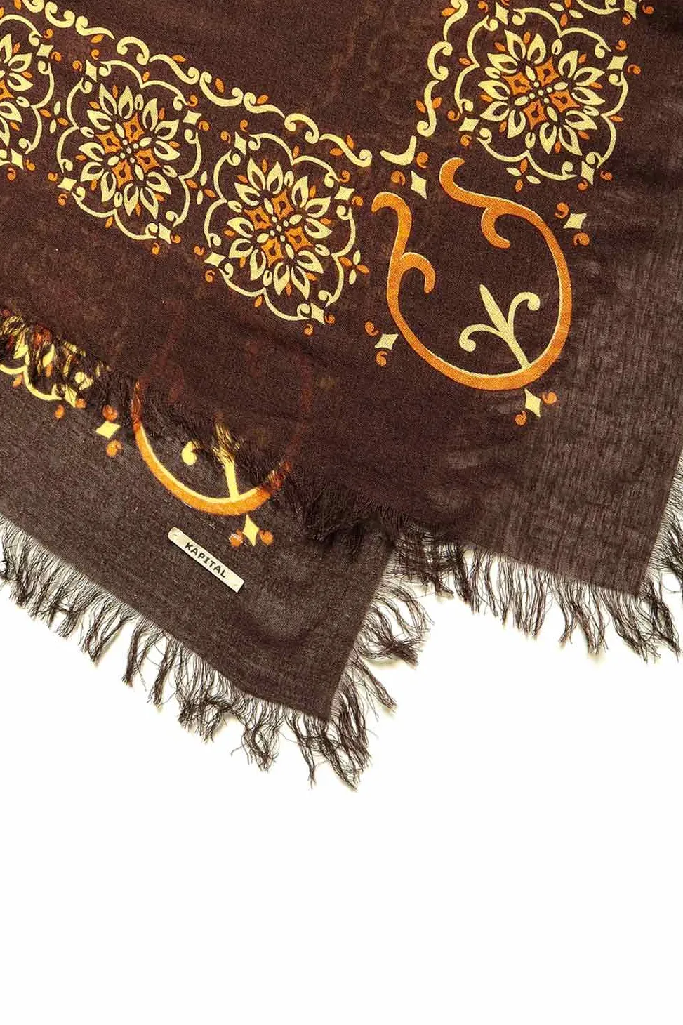New Kapital Linen Rayon Fringe Stole (HAVANANAJA) - 4 Color Choices