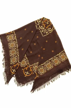 New Kapital Linen Rayon Fringe Stole (HAVANANAJA) - 4 Color Choices