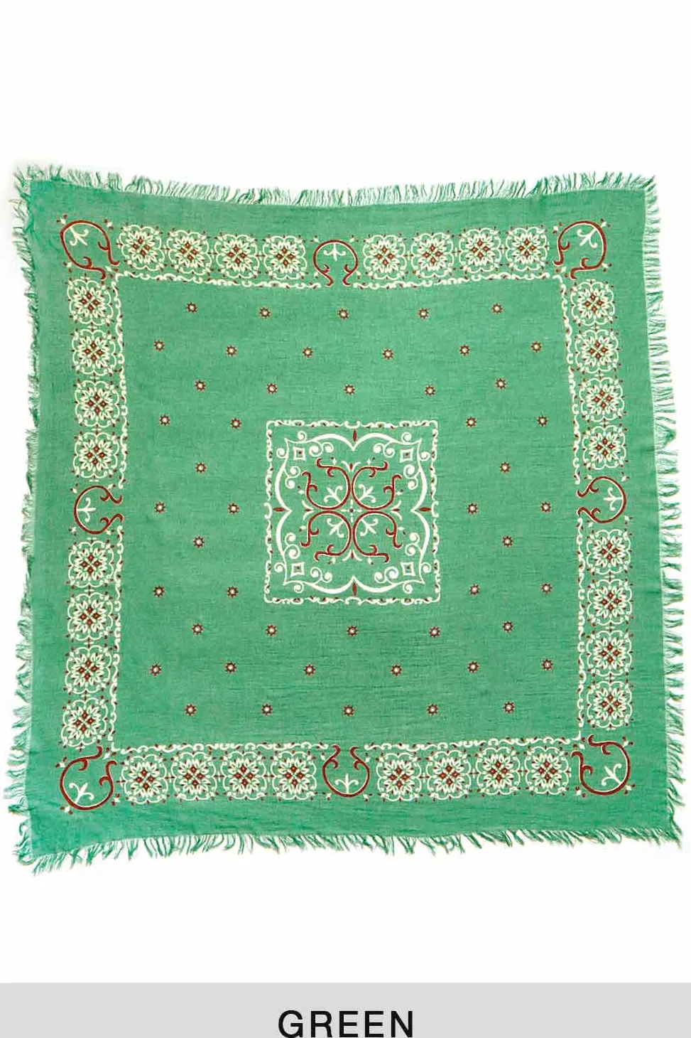 New Kapital Linen Rayon Fringe Stole (HAVANANAJA) - 4 Color Choices
