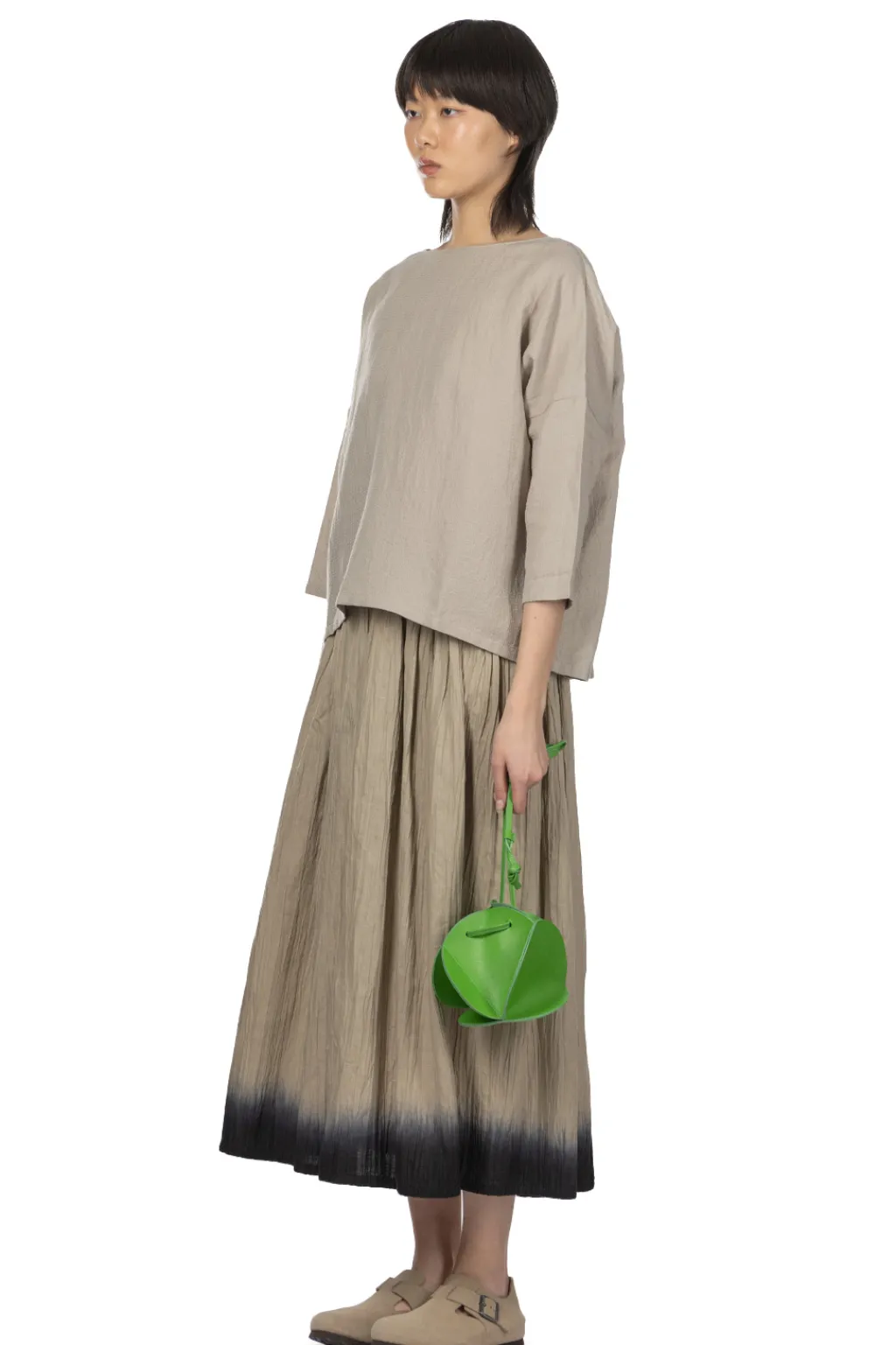 Clearance Evam Eva Linen Silk Pullover - Grege