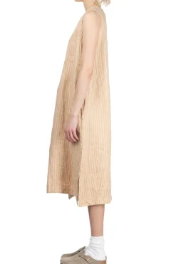 Sale ts(s) Linen Silk Sleeveless Slit Dress