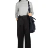 New Evam Eva Linen Wool Wrap Pants - Black