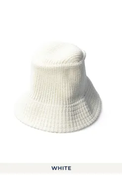 Online Cableami Linen-Like Cotton Bucket Hat - 3 Colors