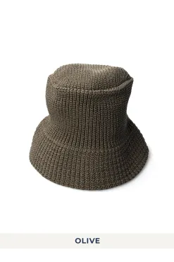Online Cableami Linen-Like Cotton Bucket Hat - 3 Colors