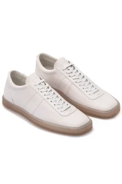 Hot LEMAIRE Linoleum Basic Laced Up Trainers - White