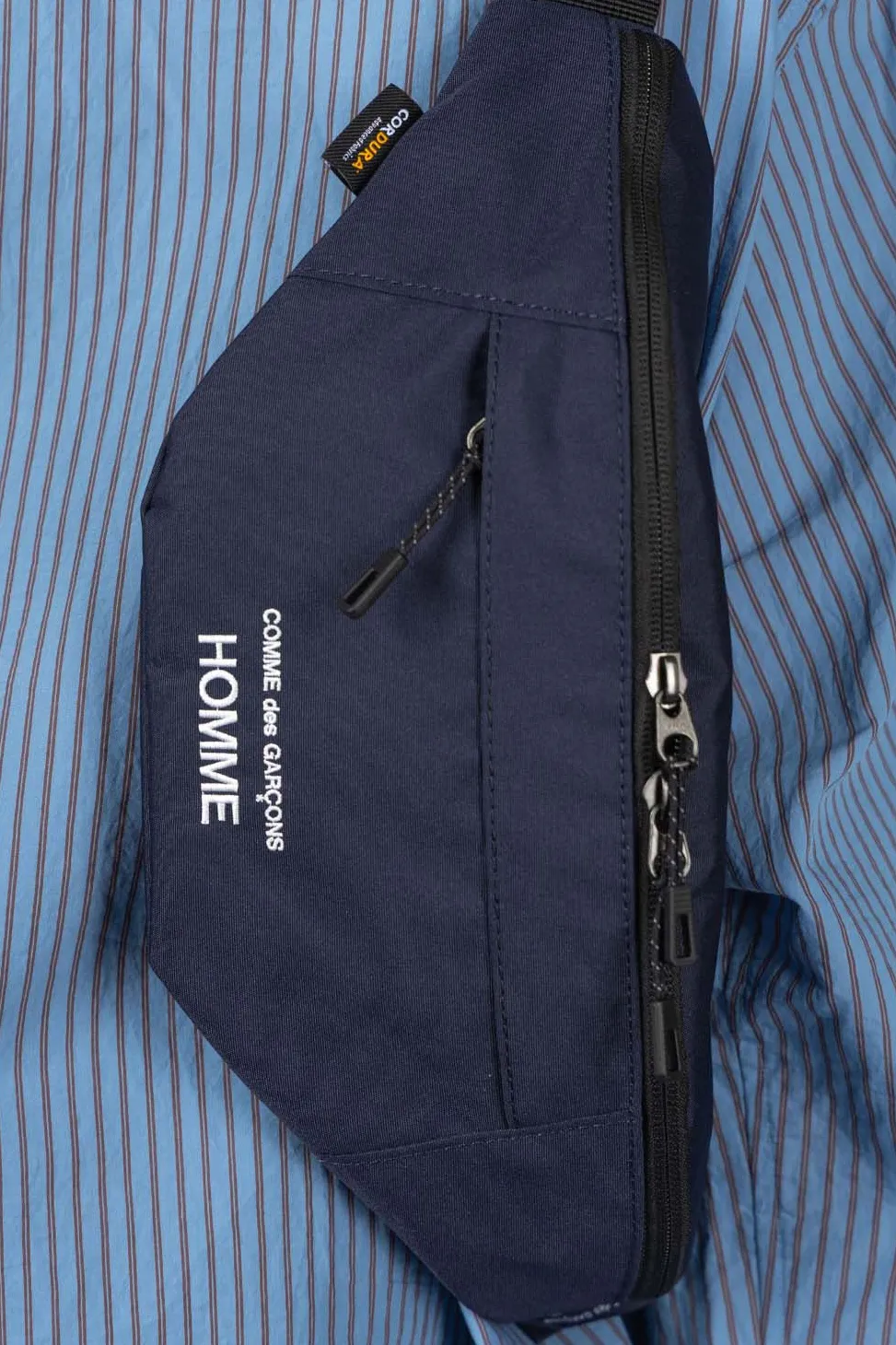 Discount Comme Des Garcons Homme Logo Waist Bag - Navy