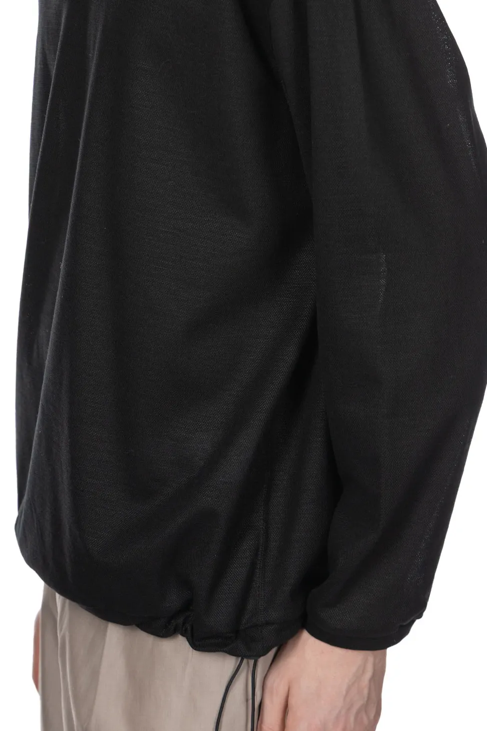 Fashion Still by Hand Long Sleeve Polo Shirt - Black