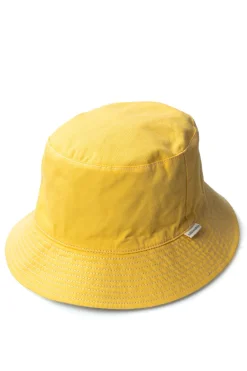 Best Cableami Loose Light Chino Bucket Hat Reversible - Olive / Lemon