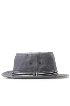 Clearance Cableami Loose Light Chino Pork-Pie Hat - Grey