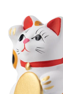 New Fukumaneki Lucky Cat 5cm/2' - White