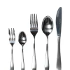 Clearance Mino Pottery Matte Handle Stainless Steel Dinner Cutlery 5pcs Set